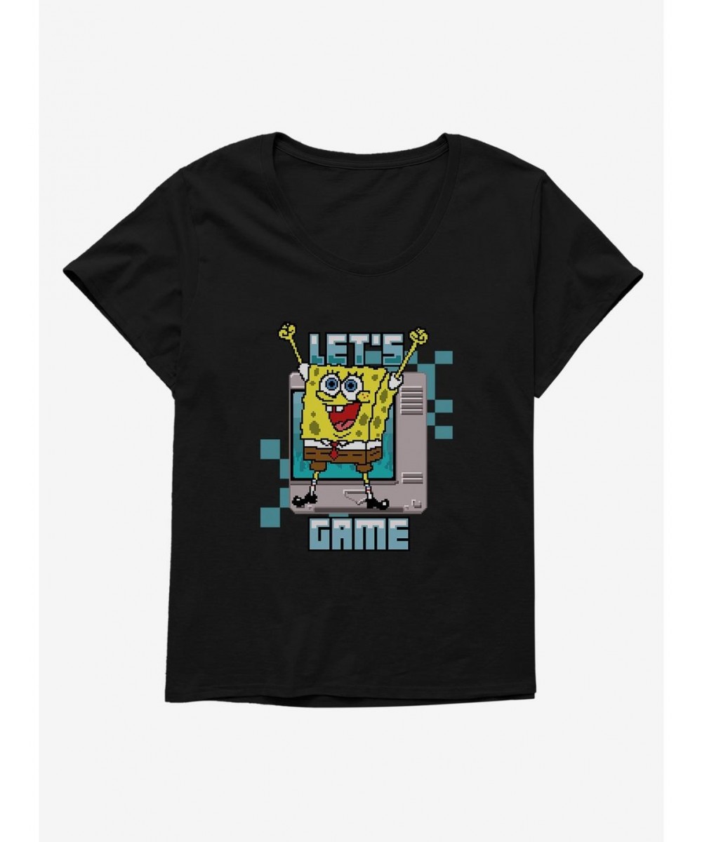 Value Item SpongeBob SquarePants Let's Game Girls T-Shirt Plus Size $10.76 T-Shirts