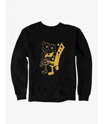 Exclusive Price SpongeBob SquarePants Shadowed Outline Sweatshirt $13.28 Sweatshirts