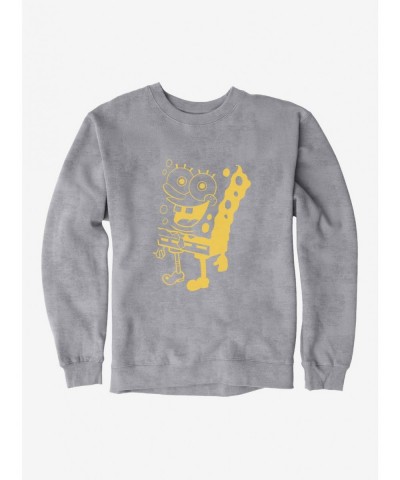 Exclusive Price SpongeBob SquarePants Shadowed Outline Sweatshirt $13.28 Sweatshirts