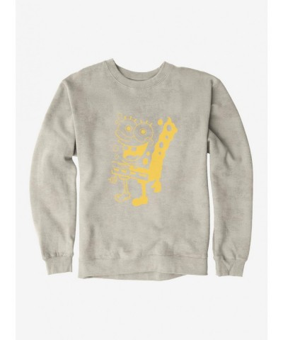 Exclusive Price SpongeBob SquarePants Shadowed Outline Sweatshirt $13.28 Sweatshirts