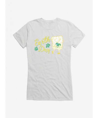 Wholesale SpongeBob SquarePants Earth Day Gold Sketch Girls T-Shirt $6.57 T-Shirts